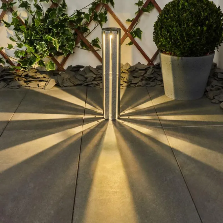 lampe solaire Hankinson LED Argenté, 1 lumière
