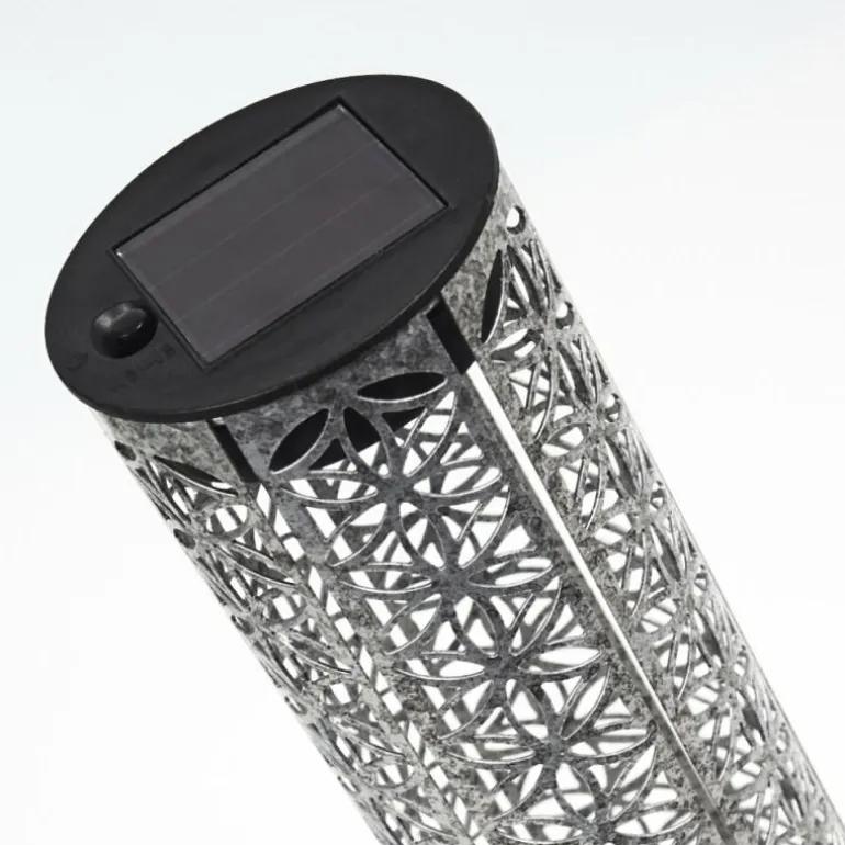 lampe solaire Hankinson LED Gris, Noir, Argenté, 1 lumière