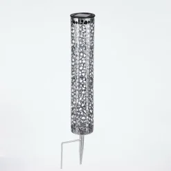 lampe solaire Hankinson LED Noir, Argenté, 1 lumière