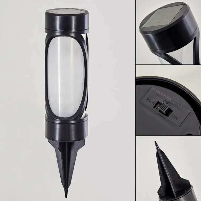 Lampe solaire Lakeland LED Anthracite, 1 lumière