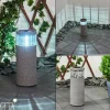 lampe solaire Mesabolo LED Gris, Noir, 1 lumière