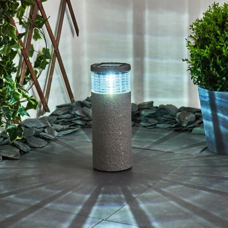 lampe solaire Mesabolo LED Gris, Noir, 1 lumière