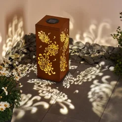 lampe solaire Parikia LED Brun, 1 lumière