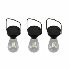 lampe solaire Reality Campus LED Noir, 3 lumières