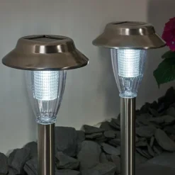 lampe solaire Rovigo LED Nickel mat, 1 lumière
