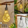 Lampe solaire Tian LED Noir, 1 lumière