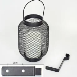 Lampe solaires Anjullan LED Noir, 1 lumière