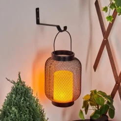 Lampe solaires Anjullan LED Noir, 1 lumière
