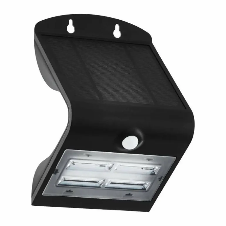 Lampe solaires Eglo-Leuchten LAMOZZO LED Noir, 1 lumière, Détecteur de mouvement