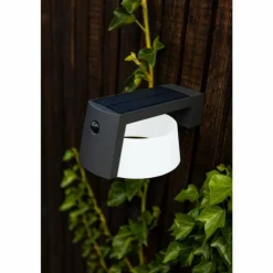 Lampe solaires Lutec Moon LED Anthracite, 1 lumière, Détecteur de mouvement