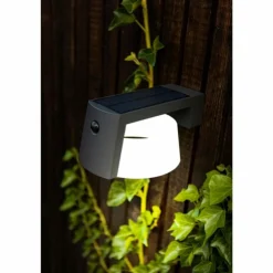 Lampe solaires Lutec Moon LED Anthracite, 1 lumière, Détecteur de mouvement