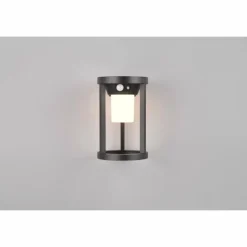 Lampe solaires Trio Carmo LED Noir, 1 lumière, Détecteur de mouvement
