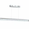 Luminaires Eglo Éclairage Led|Lampe suspendue Eglo CARDITO 1 LED Chrome, Aspect cristal, 1 lumière