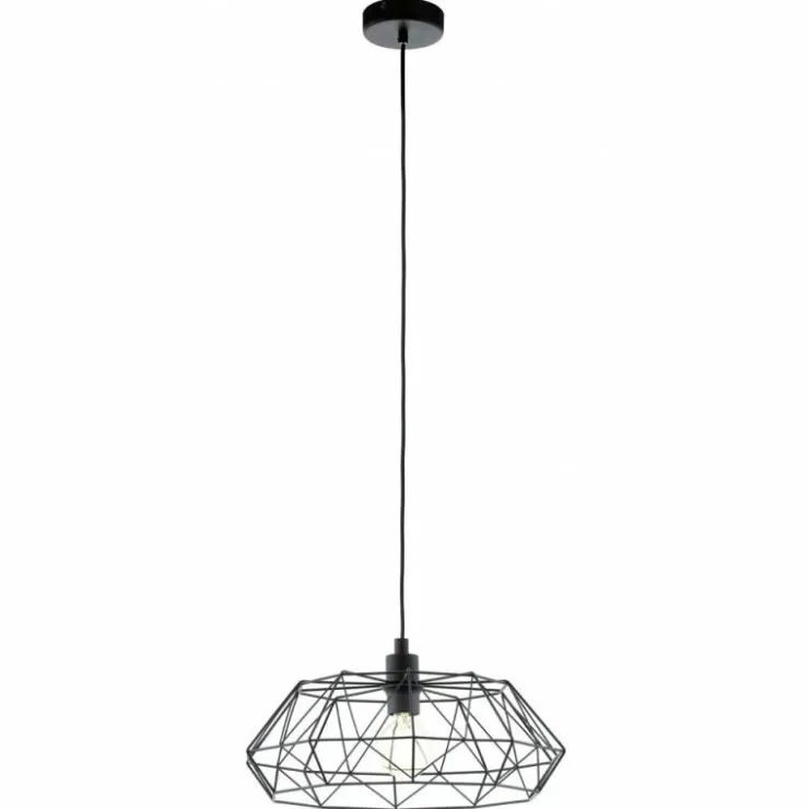 Luminaires Eglo Suspensions|Lampe suspendue Eglo CARLTON 2 Noir, 1 lumière