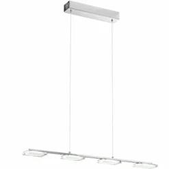 Luminaires Eglo Suspensions|Lampe suspendue Eglo CARTAMA LED Chrome, 4 lumières