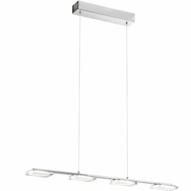 Luminaires Eglo Suspensions|Lampe suspendue Eglo CARTAMA LED Chrome, 4 lumières