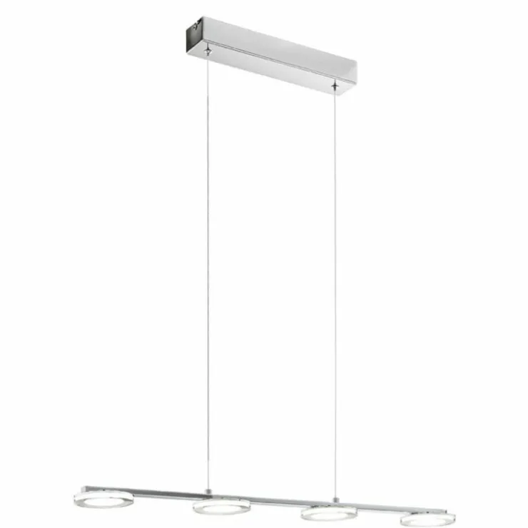 Luminaires Eglo Éclairage Led|Lampe suspendue Eglo CARTAMA LED Chrome, 4 lumières