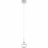 Luminaires Eglo Suspensions|Lampe suspendue Eglo MONTEFIO 1 LED Chrome, Aspect cristal, 1 lumière