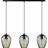 Luminaires Eglo Suspensions|Lampe suspendue Eglo NEWTOWN Noir, 3 lumières