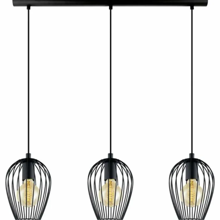 Luminaires Eglo Suspensions|Lampe suspendue Eglo NEWTOWN Noir, 3 lumières