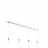 Luminaires Eglo Éclairage Led|Lampe suspendue Eglo PANCENTO LED Chrome, 4 lumières