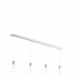 Luminaires Eglo Éclairage Led|Lampe suspendue Eglo PANCENTO LED Chrome, 4 lumières