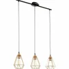 Luminaires Eglo Suspensions|Lampe suspendue Eglo TARBES Noir, 3 lumières
