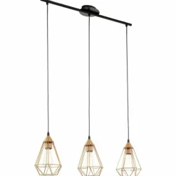 Luminaires Eglo Suspensions|Lampe suspendue Eglo TARBES Noir, 3 lumières
