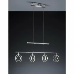 Luminaires Reality Éclairage Led|Lampe suspendue Reality PRATER LED Chrome, 4 lumières