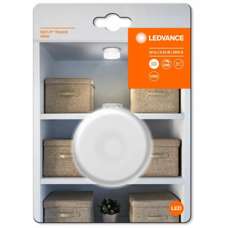 Luminaires Ledvance Éclairage Led|lampes pour bandeaux LEDVANCE DOT-it Touch Blanc, 1 lumière