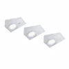 Luminaires Leuchten Direkt Éclairage Led|lampes pour bandeaux Leuchten Direkt THEO LED Acier inoxydable, 3 lumières