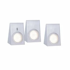 Luminaires Leuchten Direkt Éclairage Led|lampes pour bandeaux Leuchten Direkt THEO LED Acier inoxydable, 3 lumières