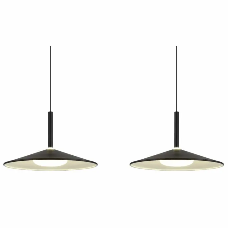 Luminaires Globo Lighting Éclairage Led|Lampone Suspension LED Noir, 1 lumière