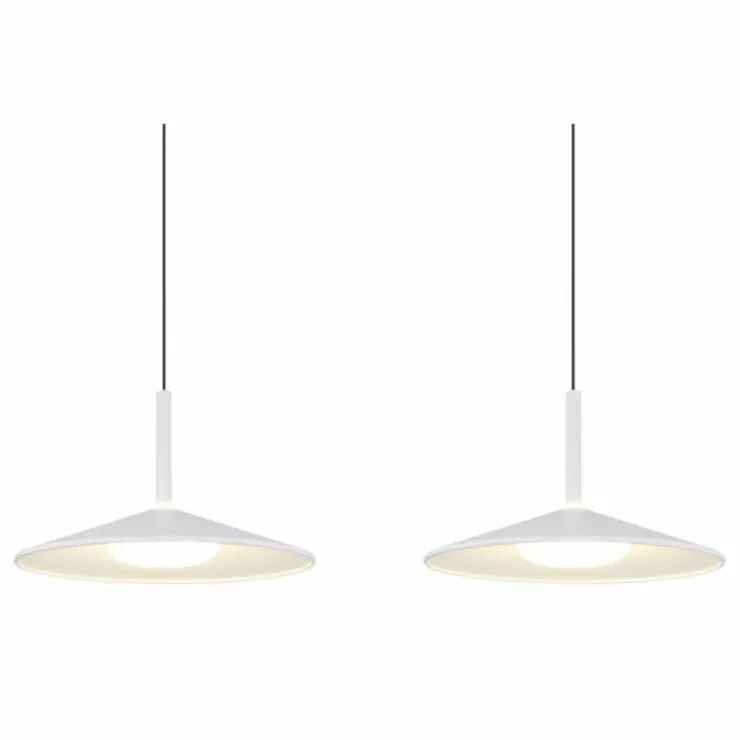 Luminaires Globo Lighting Suspensions|Lampone Suspension LED Blanc, 1 lumière