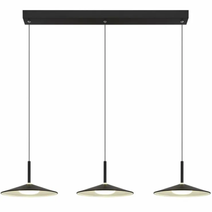 Luminaires Globo Lighting Éclairage Led|Lampone Suspension LED Noir, 1 lumière