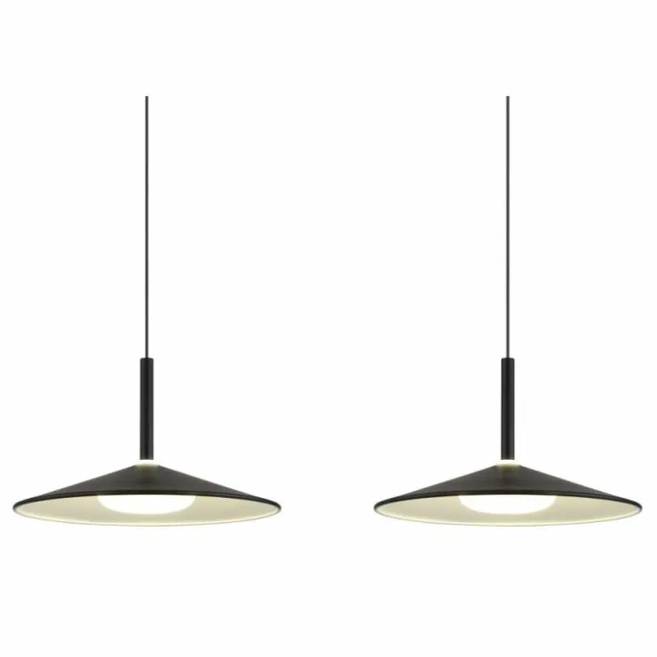 Luminaires Globo Lighting Éclairage Led|Lampone Suspension LED Noir, 1 lumière
