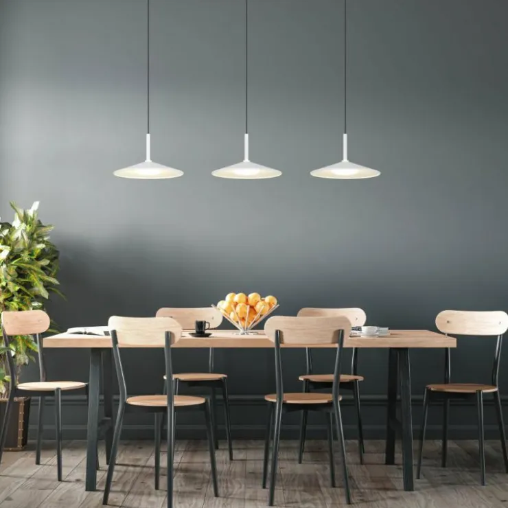 Luminaires Globo Lighting Éclairage Led|Lampone Suspension LED Blanc, 1 lumière