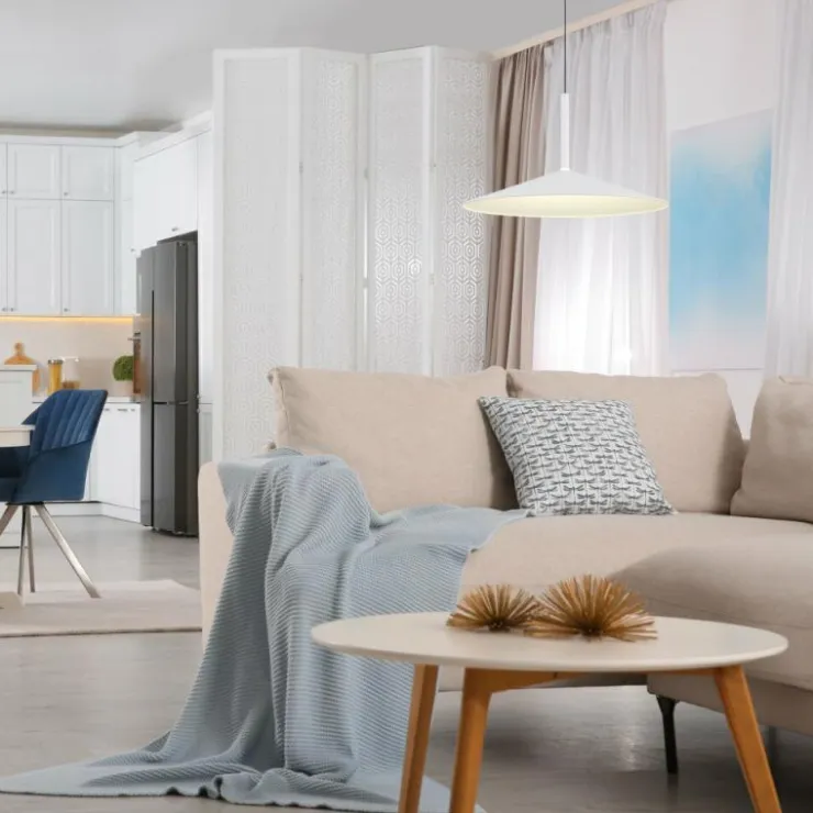 Luminaires Globo Lighting Éclairage Led|Lampone Suspension LED Blanc, 1 lumière