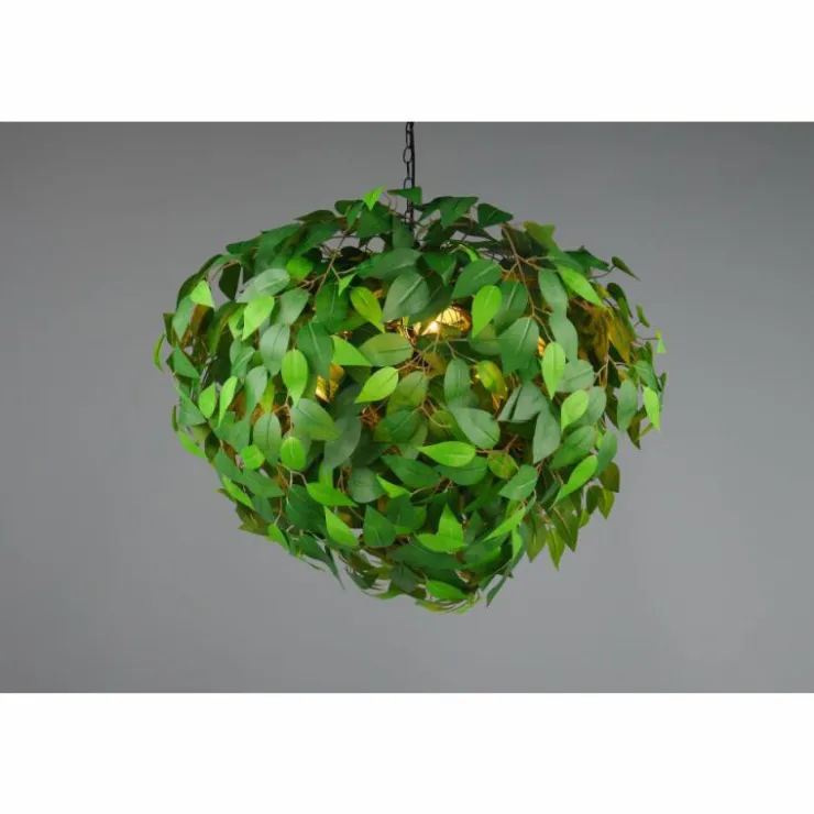 Luminaires Reality Suspensions|Leavy Suspension Noir, 4 lumières