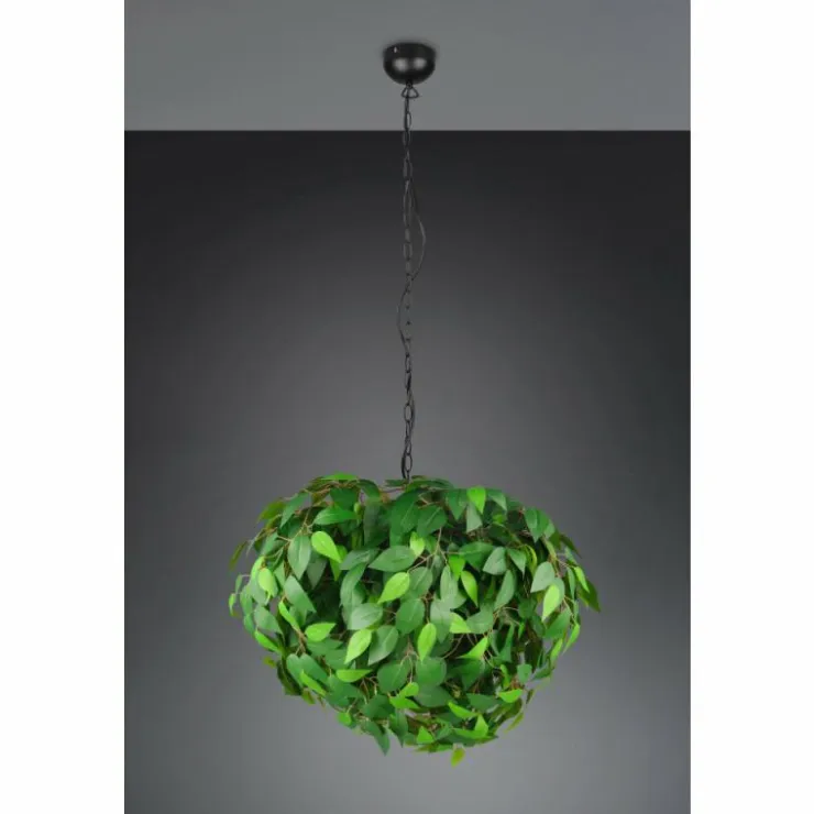 Luminaires Reality Suspensions|Leavy Suspension Noir, 4 lumières