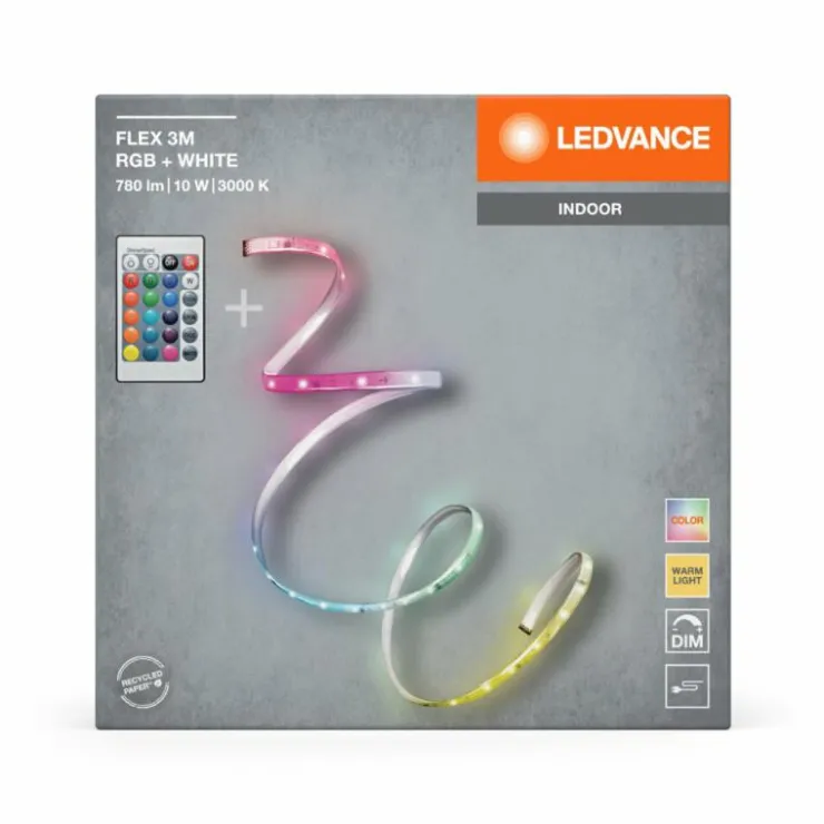 Luminaires Ledvance Rubans Led|LED Bande LED LED Blanc, 1 lumière, Télécommandes, Changeur de couleurs