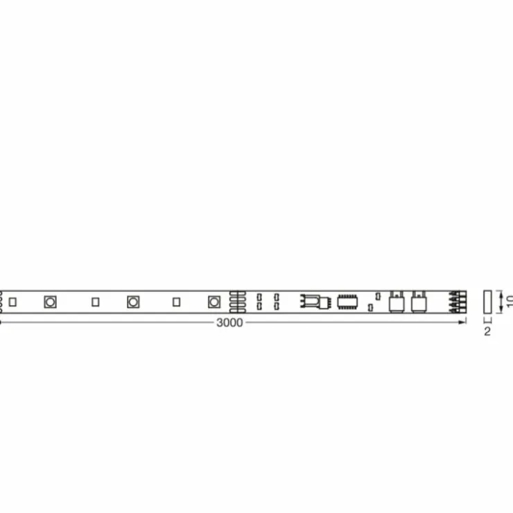 Luminaires Ledvance Rubans Led|LED Bande LED LED Blanc, 1 lumière, Télécommandes, Changeur de couleurs