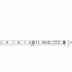 Luminaires Ledvance Rubans Led|LED Bande LED LED Blanc, 1 lumière, Télécommandes, Changeur de couleurs