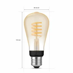 LED E27 7 Watt 2200 - 4500 Kelvin 550 Lumen Philips Hue White Ambiance