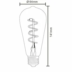 LED E27 4 Watt 2000 Kelvin 200 Lumen Globo
