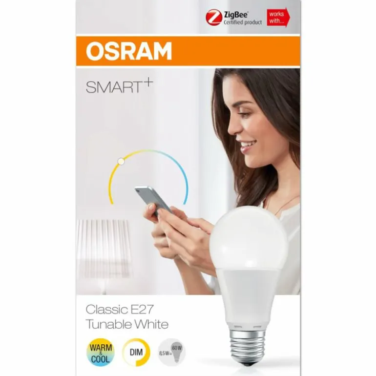 LED E27 8,5 Watt 2700 Kelvin 810 Lumen OSRAM SMART+