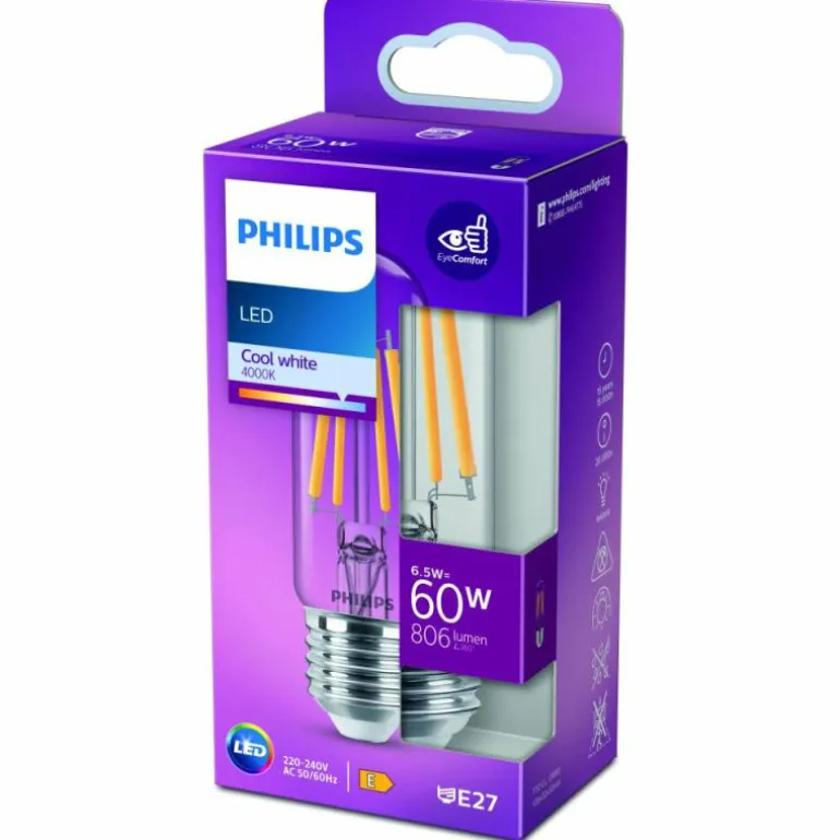 LED E27 6,5 Watt 4000 Kelvin 806 Lumen Philips