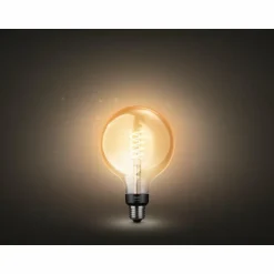 LED White Filament Globe E27 7 Watt 2100 Kelvin 600 Lumen Philips Hue