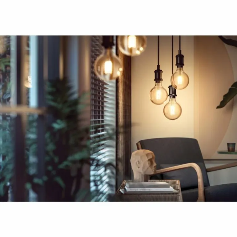 LED White Filament Globe E27 7 Watt 2100 Kelvin 600 Lumen Philips Hue