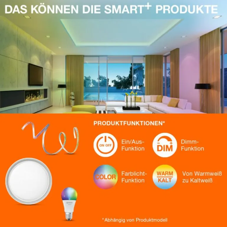 LEDVANCE LED E27 9 Watt 2700-6500 Kelvin 806 Lumen